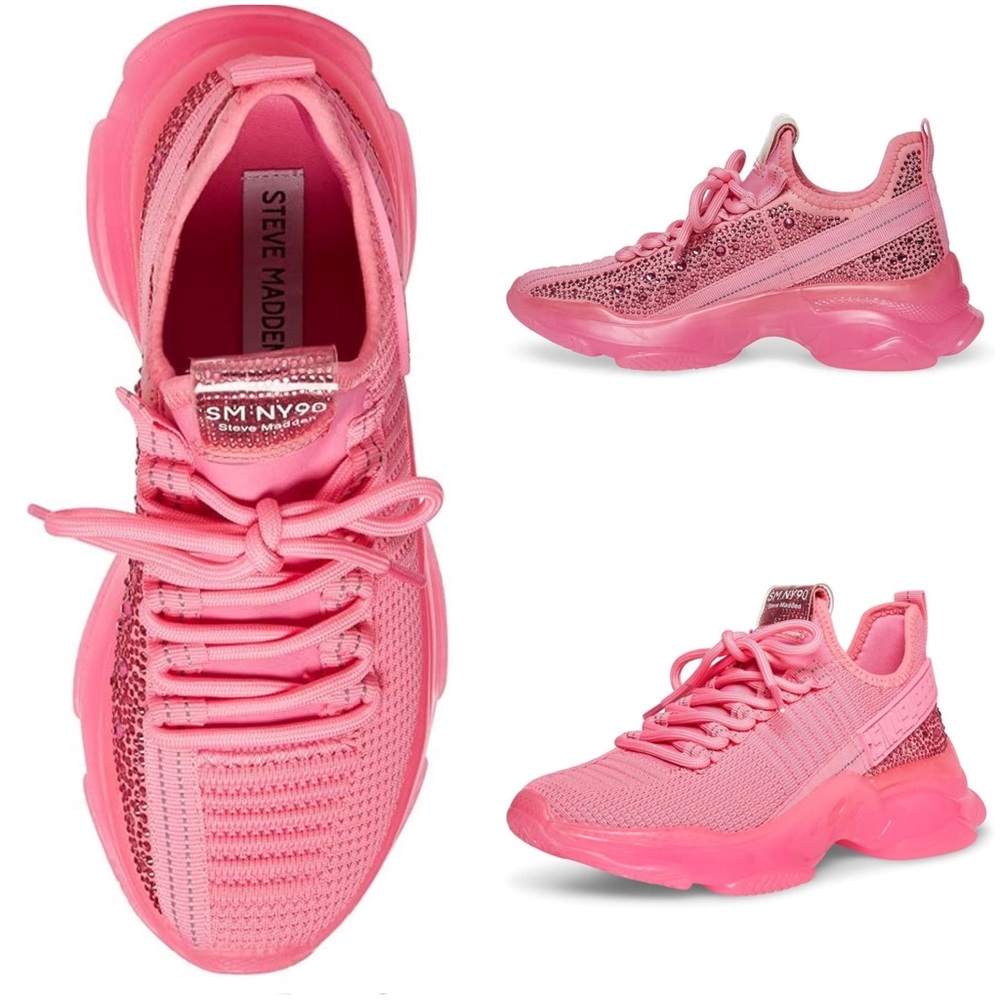 Steve Madden Maxima Hot Pink Rhinestone SMNY90